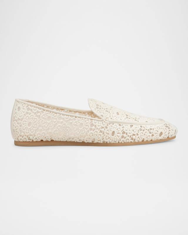 Lee Crochet Leather Loafers